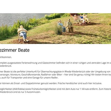 Gaestezimmer Beate Und Ferienwohnung Rheda Wiedenbrueck Exterior foto